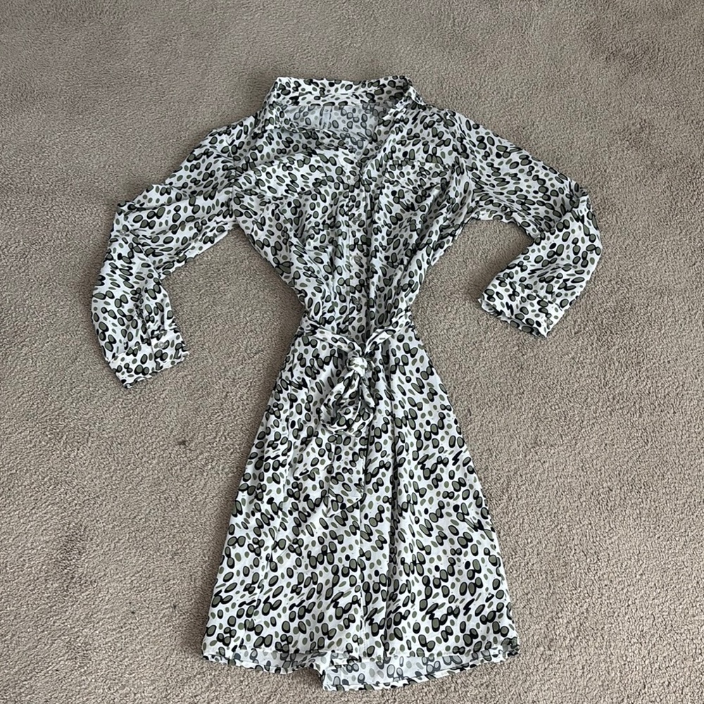 Print Wrap Dress